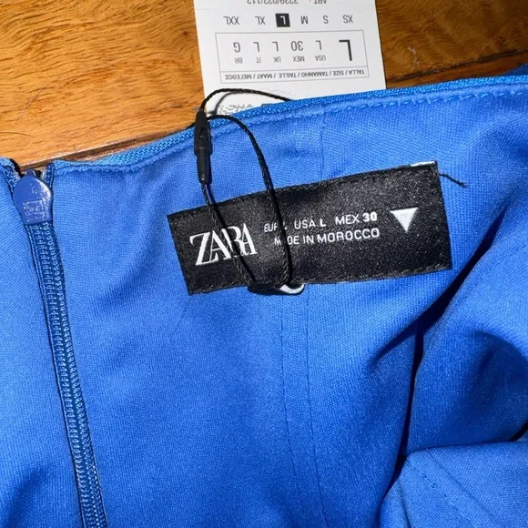 ZARA SHORT PRINTED TULLE DRESS - Picture 5 of 5